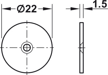 Magnetic Catch 3.0kg w M5 Pin Steel/Metal - view 3