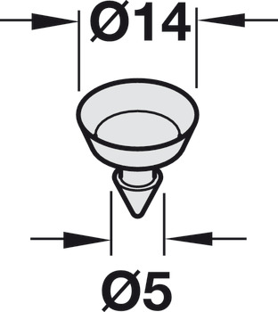 Suction Pads for Glass Shelves Plastic Trans - view 2