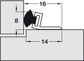 Pile Door Seal 5.0m PVC White - view 2