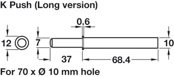 K Push Tech Conc Long w Magnet Grey - view 4