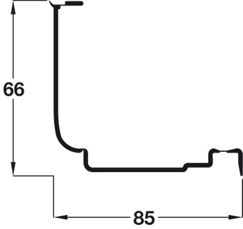 Standard Finger Guard 1950mm Plastic White - view 2