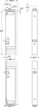 Fully Automatic Flushbolt SSS - view 2