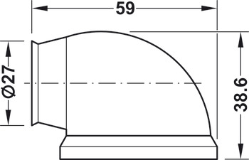 Door Hldr Magnetic Floor 20kg Plastic/Steel Brw - view 3