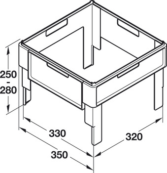 Suspension Filing Frame 380mm Black - view 3