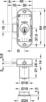 Piccolo Nova Lock Case 15mm LH Differ - view 2