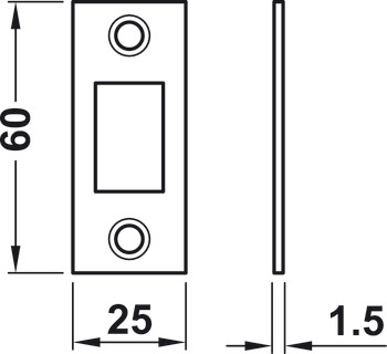 Forend and Strike Plate Set PSS - view 3