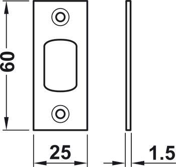 Forend and Strike Plate Set PSS - view 2
