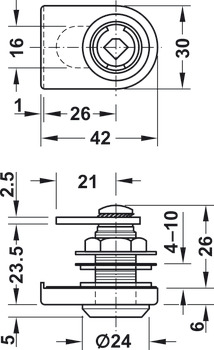 Symo3000 Gls Dr Lever Lockcase B MNP - view 2