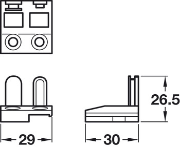 Stud Plate Kit Diecast Zinc - view 2