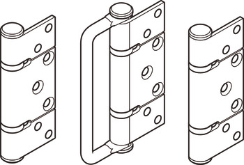 HafeleFld 100U Hinge Handle/Offset 316 GSS