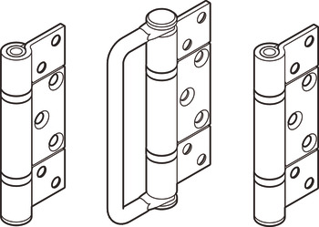 HafeleFld 100U Hinge Handle Set 316 GSS