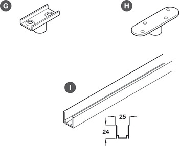 SF-A300 Bottom Guide Roller Recess Mnt