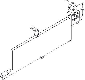 Ropox Winding Handle Inc Transmission Aluminium - view 2