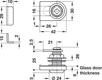 Symo3000 Gls Dr Lever Lockcase B MNP - view 5