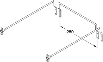 Filing+Stop Rails Set 500mm ts 380/392mm - view 3
