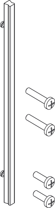 Hawa Concepta Door Handle for Wood 400mm Anodised - view 2
