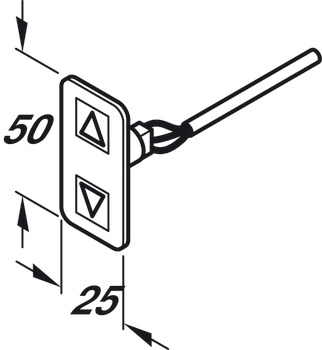 Ropox Spare Control Switch w 1.6m Cable - view 2