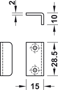 Symo3000 Angled Striking Plate SNP - view 2
