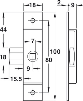Startec Budget Lock - Lock Rim/Mortice - view 2