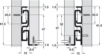 Roller Drawer Runner Base Full 50kg 200mm Wht - view 4