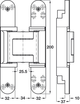 Tectus TE540 3D A8 180D Hinge MC Fire Rated - view 5