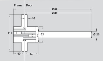 Soss Concealed Door Closer Kit Zinc Alloy/Steel SBP - view 5
