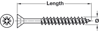 Exterior/Decking Screw Countersunk PZ2 D4.5x75mm - view 2