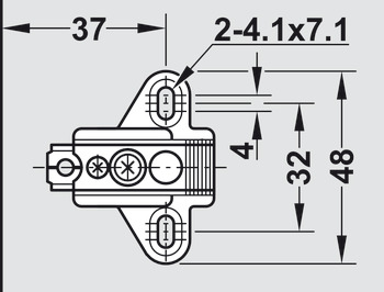 M.Plt Cruci Sld Side+Ht Adj for 32720000 - view 4
