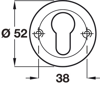 Space Escutcheons Pro Cyl 304 PSSS - view 2