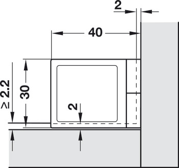 170D Glass Door Hinge Set Zinc Alloy CP - view 3