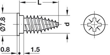 Varianta HC Screw Cyl D5.0x14mm Galvanised - view 3