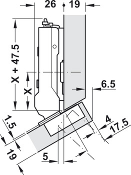 Tiomos 110/30D Hinge Clk FO SF wo SC - view 4