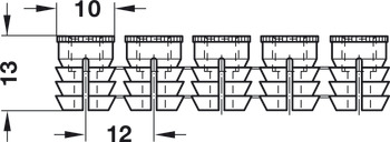 Glue-In Sleeve M6 D10x13mm Strip Plastic - view 2