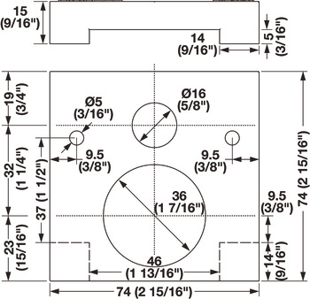Red Jig Drill Guide-Maxifix 55/35mm - view 2