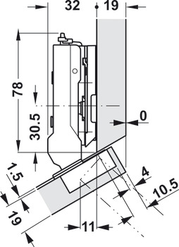 Tiomos 110/30D Hinge Clk FO SF wo SC - view 5