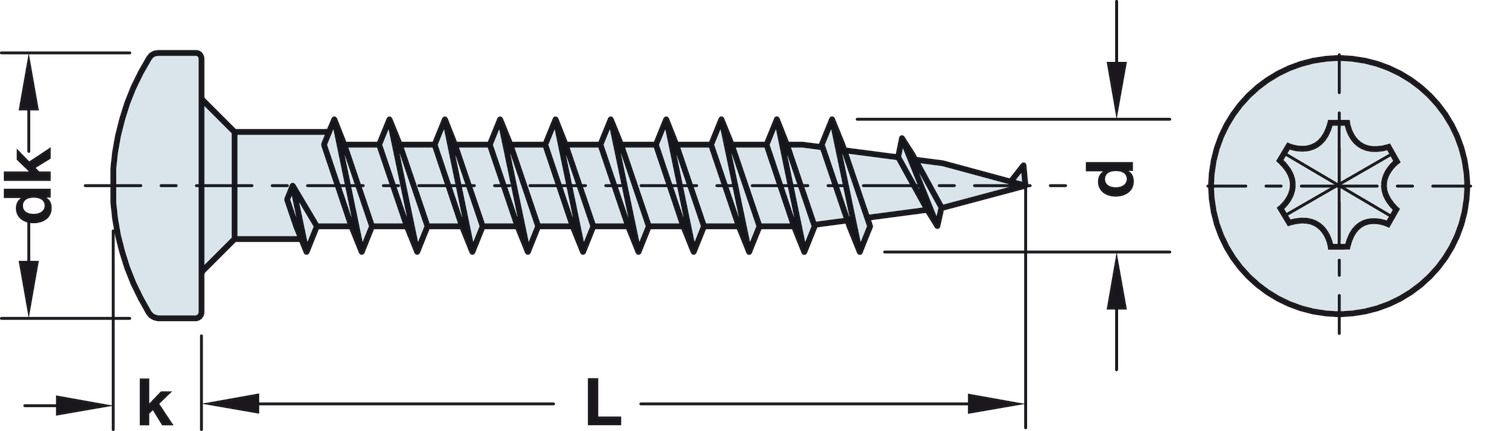 Hospa screw PH.TS gal.3.5x16mm - view 4