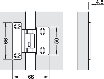 240D Hinge 10-13mm Drs HO SF 304 Stainless Steel - view 3
