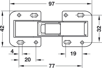 90D Easy Mount Conc Hinge Unsprung SF - view 3