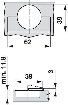 Tiomos PCC Pie Cut Crn Hinge Clk wo SC - view 4
