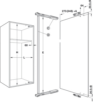 Connect Bar 2.5m Steel Aluminium for 407.32.906/7 - view 3