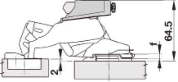 Nexis 170D Soft Close Fit SF Cup Zinc Alloy NP - view 3