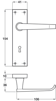 Victorian Lvr Hdls/Plt Plain WC EB - view 2