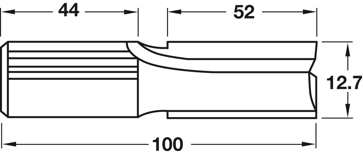 Bosch Router Cutter CrbdTip 12.7mm - view 4