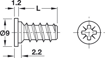 Varianta Screw Ful Cyl PZ2 D5.0x16.0mm SNP - view 3