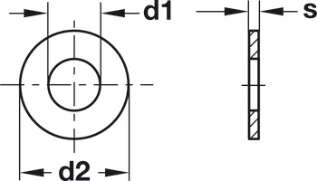 Washer D8.4/24x2.0mm Steel Glv - view 2