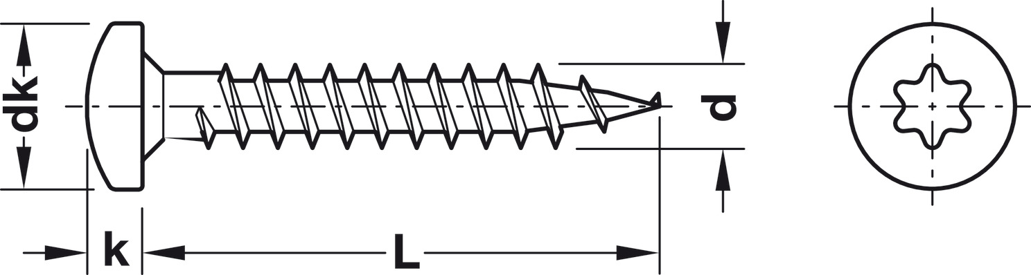 Hospa screw PH.TS gal.3.5x16mm - view 2