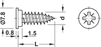 Varianta HC Screw Cyl D3.0x14mm Galvanised - view 3