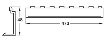 Cuisio Cut Tray End Piece 473mm Gph - view 4