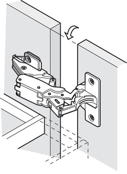 Tiomos 155D Hinge/Plt Set Clk 3prt Eur - view 4