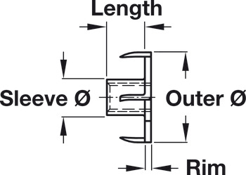 T-Nut Four Prong M5 D17mm Steel Glv - view 3